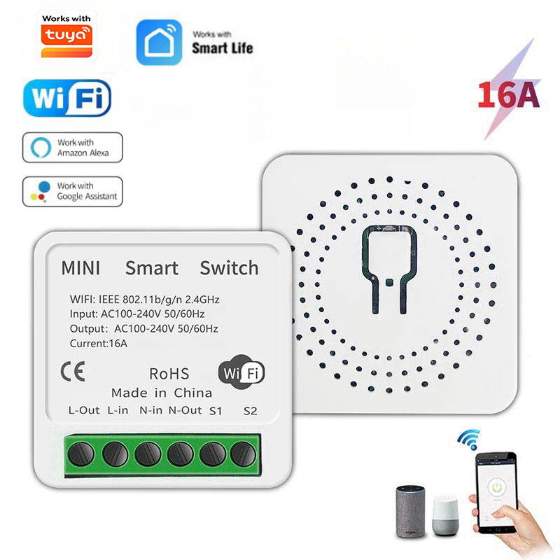 Diy Home Automation Controller - Interruttore WiFi MINI 16A Fai-da-Te, Controllo