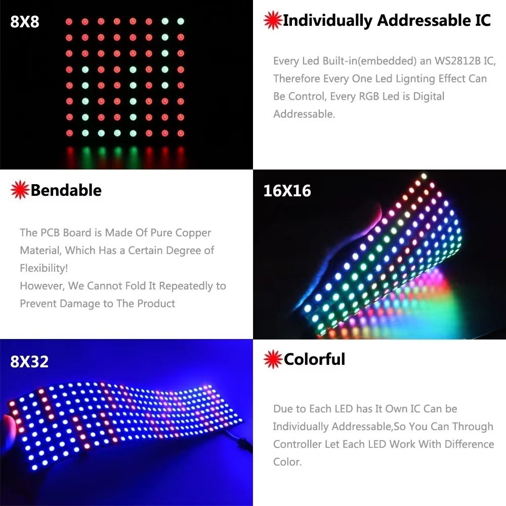 Pannello LED RGB a Colori Comp - Rgb Led Matrix 8X8 recensione e prezzo